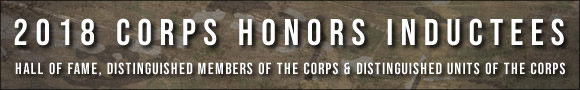 2018 Corps Honors Inductees Banner