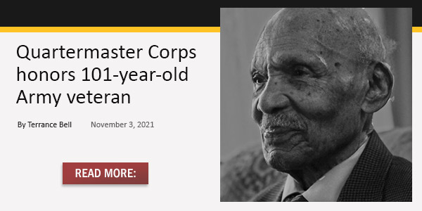 Quartermaster Corps honors 101-year-old Army veteran