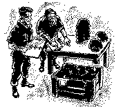 Image of Soldiers taking an inventory.