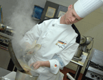 Image of a competitor during the Chef of the Year Competition