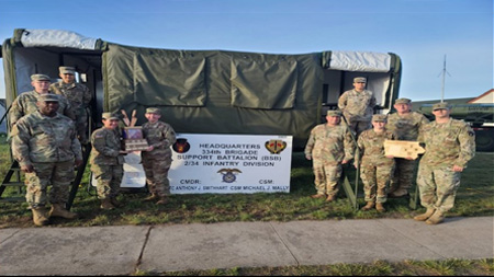 National Guard Field Kitchen Runner-Up: Headquarters and Headquarters Company 334th Brigade Support Battalion (BSB), 2-34th Infantry Division, Cedar Rapids, Iowa