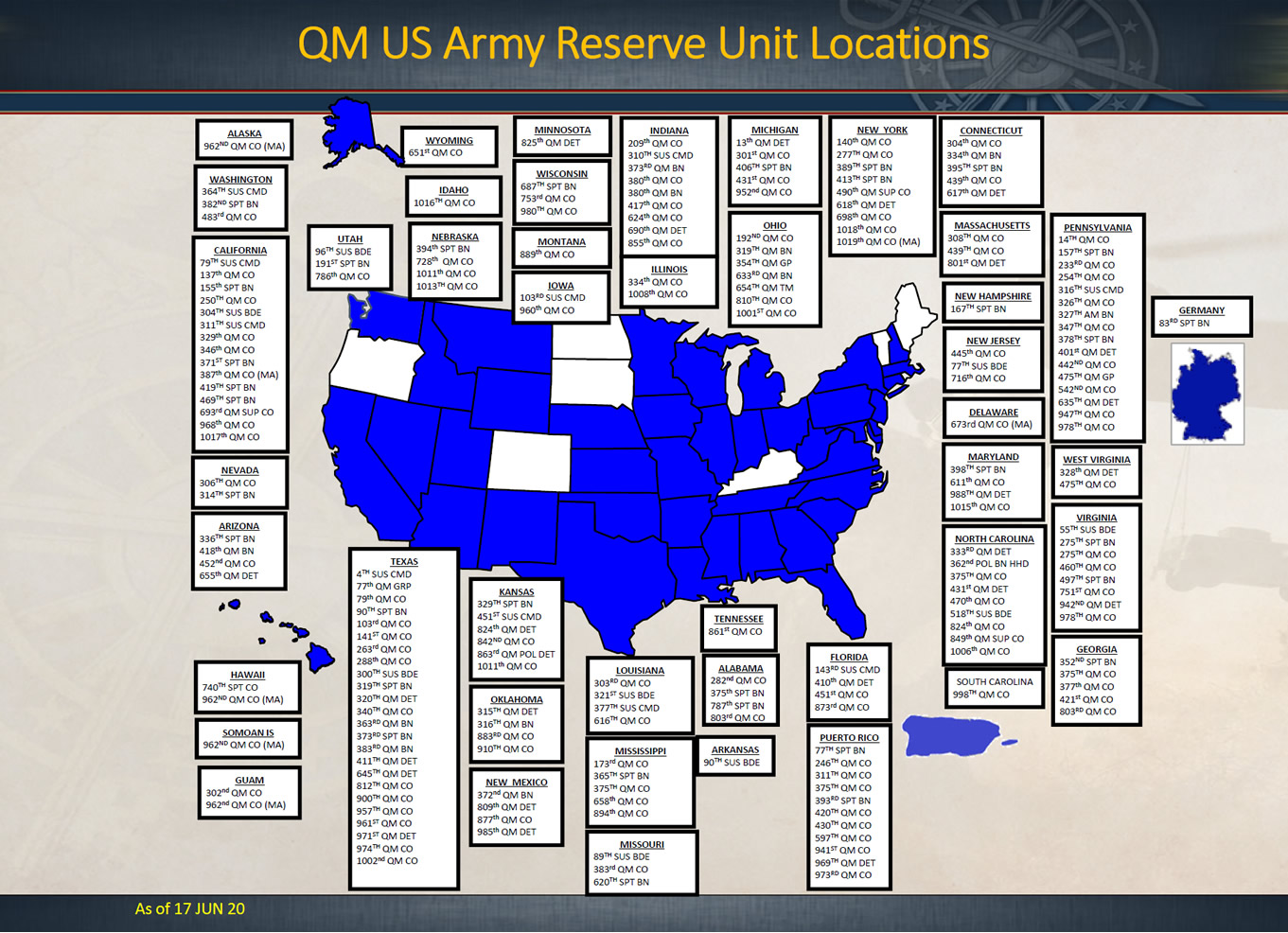 army assignment locations